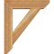 Ekena Millwork Traditional Slat Rough Sawn Bracket w/ Offset Brace, Western Red Cedar, 6"W x 22"D x 26"H BKT0604X22X26TRA06RWR - alternate 3